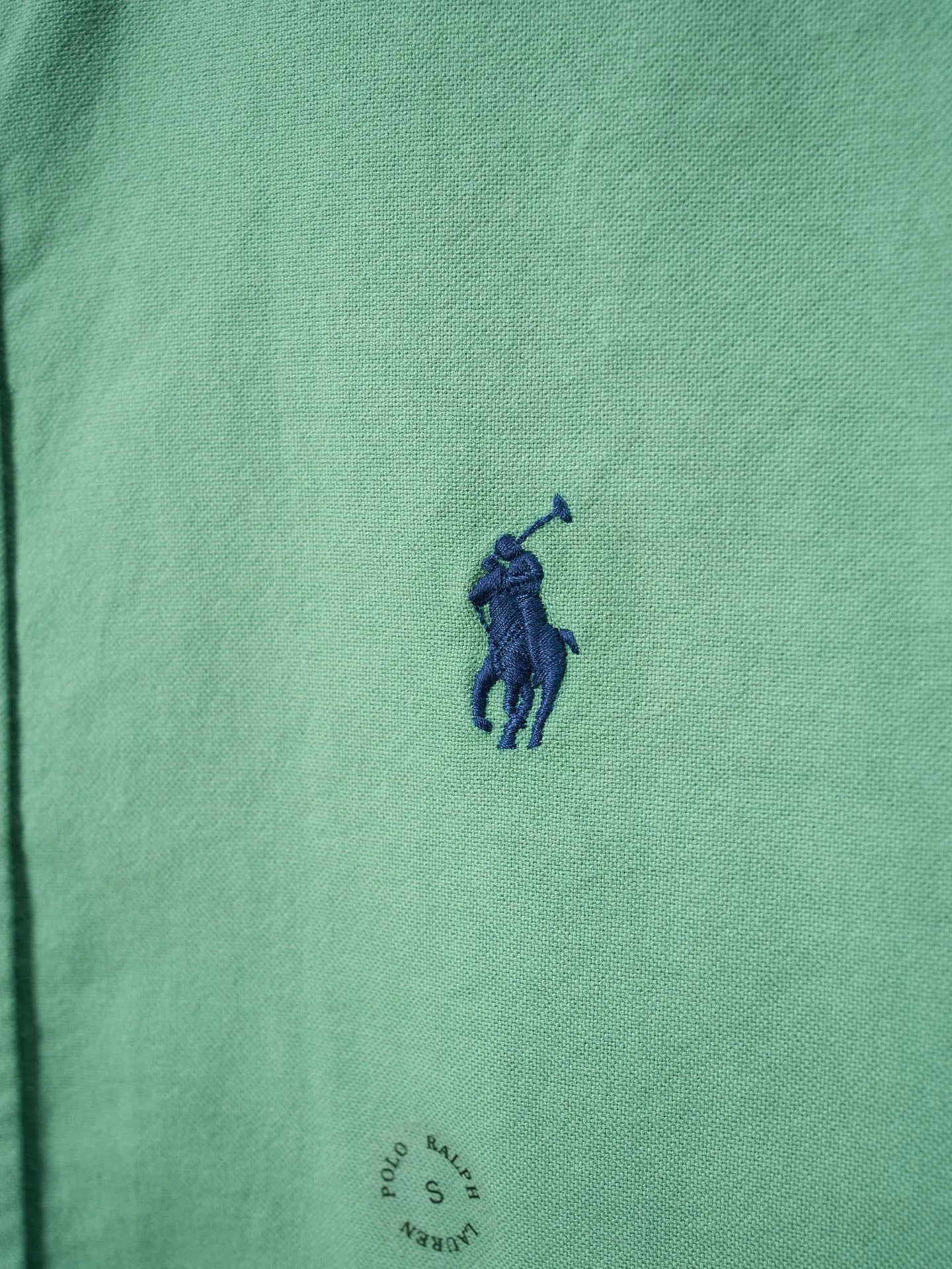 P340 Actual hanging auction】Ralph Lauren/Ralph Lauren couples must-have solid color pony embroidered cotton long-sleeved shirt [Ready stock] XS S M L XL